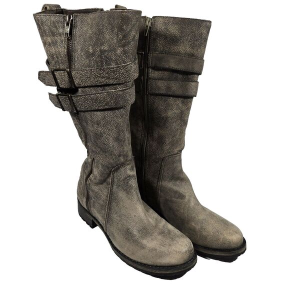 Matisse Roady Distressed Leather Zip Up Tall Boots Women's Size 8.5 - Picture 5 of 10